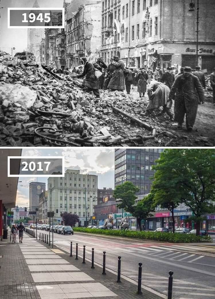 Улица святого Мартина, Познань, Польша, 1945 — 2017