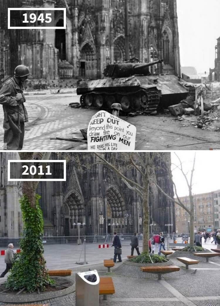 Кельнский собор, Германия, 1945 — 2011