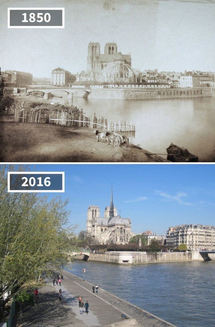 Собор Нотр-Дам, Париж, Франция, 1850 — 2016