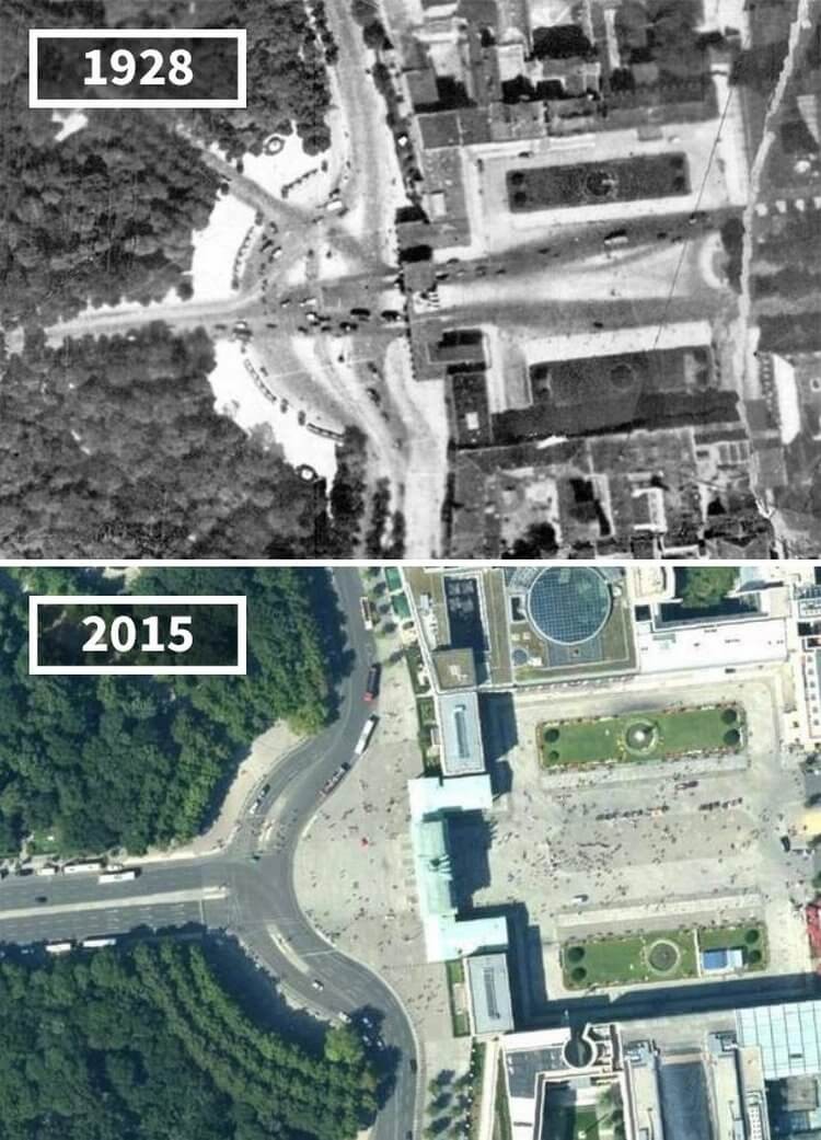 Бранденбургские ворота, Берлин, Германия, 1928 — 2015